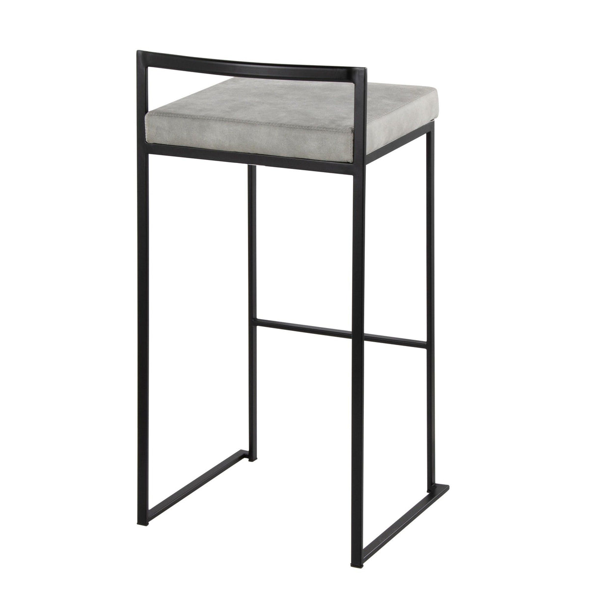 Fuji - Stackable Barstool - Black Metal