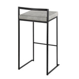 Fuji - Stackable Barstool - Black Metal