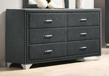 Melody - 6-Drawer Upholstered Dresser