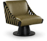 Millwin - Swivel Accent Chair With Black Base