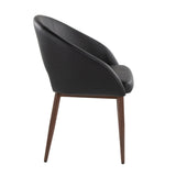 Renee - Upholstered Contemporary Chair (Set of 2) - Walnut Metal Legs