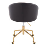 Claire - Task Chair - Gold Base