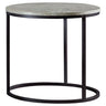 Lainey - Round Faux Marble Side End Table