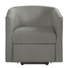 Power Lift Recliner Barrel Shape Reclining Chair With Footrest And Side Pocket