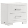 Copper - 2 Drawer Rectangular Nightstand
