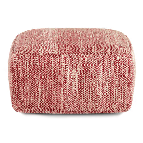 Nate - Handcrafted Square Pouf