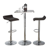 Ale - Square Bar Set - Chrome Metal