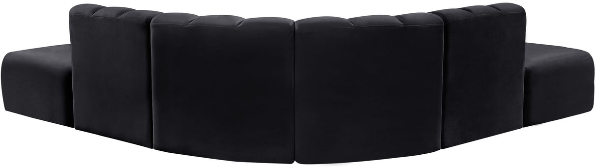 Arc - Velvet 6 Piece Corner Modular Sofa