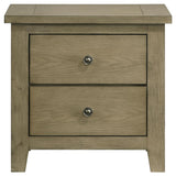 Hazlewood - 2-Drawer Nightstand Bedside Table - Vineyard Oak