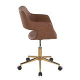 Margarite - Task Chair - Gold Metal