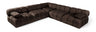 Orin - Velvet Fabric 5 Piece Modular Sectional