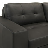 Faelin - Leather Sofa With Tufted Back