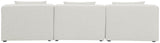 Cube - Linen Modular 3 Seat Armless Sofa