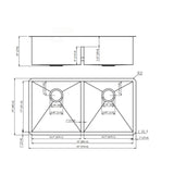 Modern Double Bowl Undermount Sink Design With 10" Deep Basins