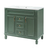 Bathroom Vanity With Top Sink, Cabinet With 2 Soft Closing Doors And Drawers