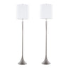 Marla - Contemporary Metal Floor Lamp (Set of 2)