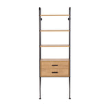 Lean - Industrial Bookcase - Black / Brown