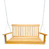 Front Porch Swing With Armrests For Outdoor Patio, Garden Yard, Backyard Or Sunroom