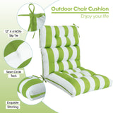 2 Piece High Back Patio Chair Cushion Set, Tufted Adirondack And Rocking Chair Cushions