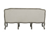 Tania - Sofa With 3 Pillows - Cream Linen & Gray