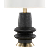 Lloyd - 26" Polyresin Table Lamp - Sanded Matte Black (Set of 2)