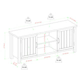 Classic Grooved Door TV Stand For Tvs Up To 65"