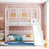 Metal Bunk Bed, Metal Housebed With Slide