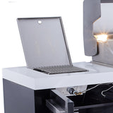 Mont Alpi Black Series 8 Ft Natural Gas Outdoor Kitchen Island w/ Side Burner - MAi805-BSS