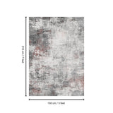 Toucan - 5' X 7' Washable Non - Slip Area Rug - Ivory / Dark Gray