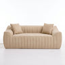 Oversized 2 Seater Loveseat With 2 Decor Throw Pillows, Deep Seat Sofa For Living Rooms