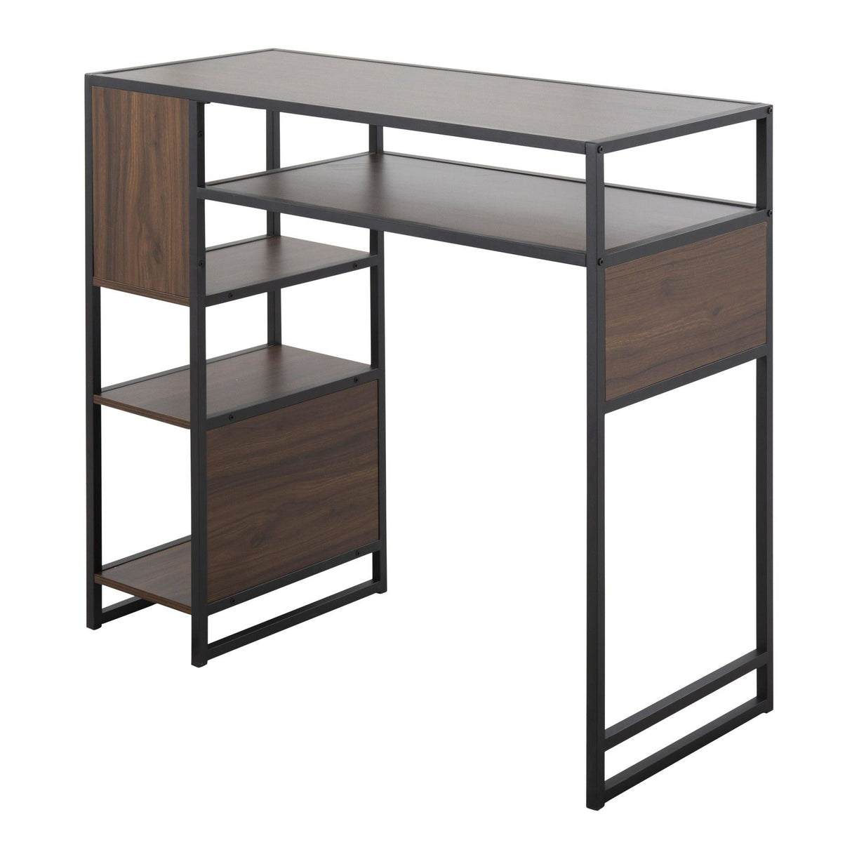 Display - Farmhouse Bar Height Table With Storage Space For Dining Room