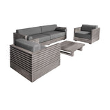 Vivid - Outdoor Patio 4 Piece Conversation Set