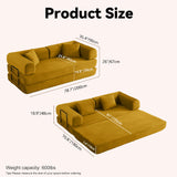 Convertible Sofa Bed With Removable Pillows