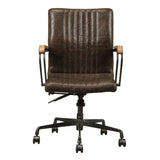 Joslin - Office Chair - Distress Chocolate Top Grain Leather