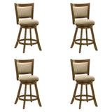 Aiden - Modern Farmhouse Swivel Wood Counter Height Kitchen Bar Stool
