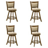 Aiden - Modern Farmhouse Swivel Wood Counter Height Kitchen Bar Stool