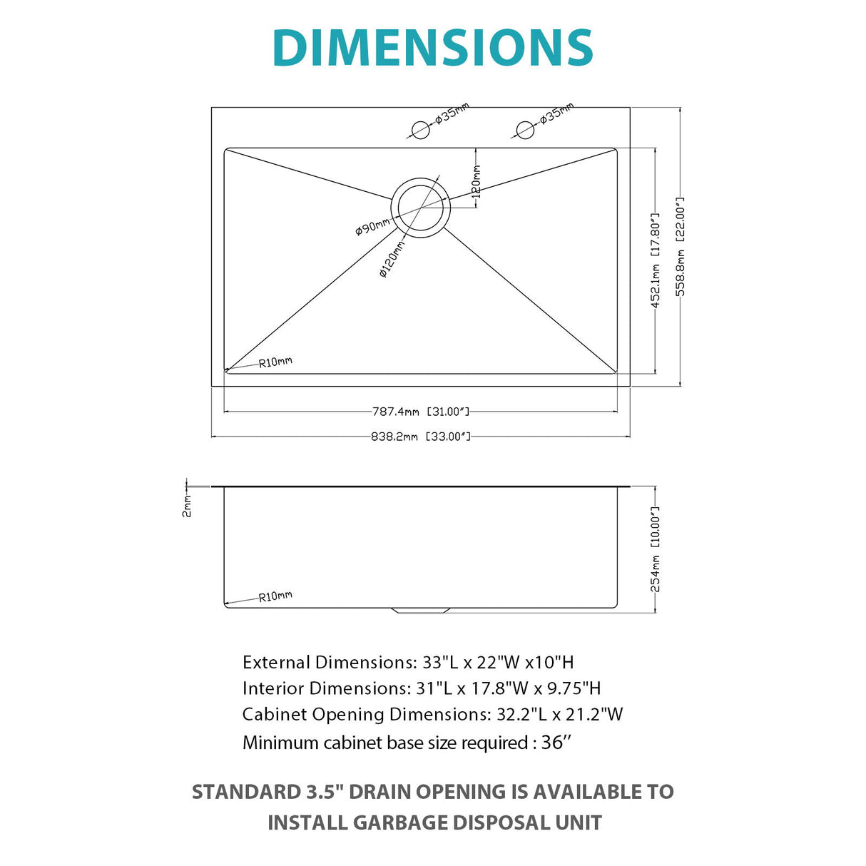 Drop-In Stainless Steel Kitchen Sink With Pull-Out Faucet And Soap Dispenser