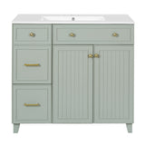 Bathroom Vanity With Sink, Soft Close Doors, Adjustable Shelves