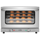 23 in. Countertop Convection Oven for Half-Size Pans with 4 Racks 1600W of Power in Stainless-Steel (KM-CTCO-15)