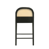 Lucio - Modern Farmhouse Wood Counter Height Kitchen Bar Stool