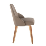 York - Upholstered Chair (Set of 2) - Zebra Wood Legs