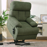Oversized Power Lift Recliner Chai With Remote Control, Side Pocket, Spacious Seat