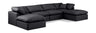Indulge - Faux Leather 6 Piece Modular Double Chaise Sectional