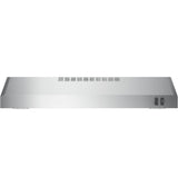 GE JVX5305SJSS - 30 in. Convertible Standard Style  Under The Cabindet Range Hood with 270 CFM, 2 Fan Speeds & 2 LED Lights - Stainless Steel