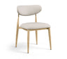 Ronda - Vegan Leather Upholstered Dining Side Chair - Natural Legs