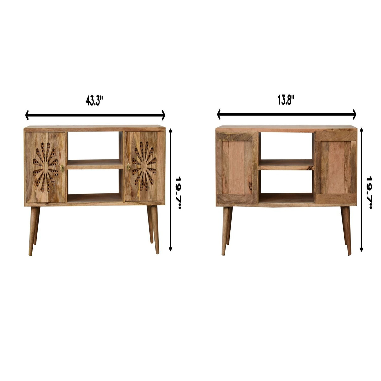 Rosalie - Media Unit - Beige Brown