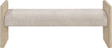 Hickory - Fabric Upholstered Bench - Natural Frame