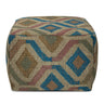 Johanna - Handcrafted Square Pouf