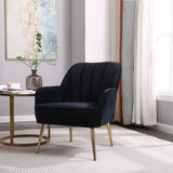Modern Mid-Century Chair Tufted Sherpa Armchair For Living Room Bedroom Office