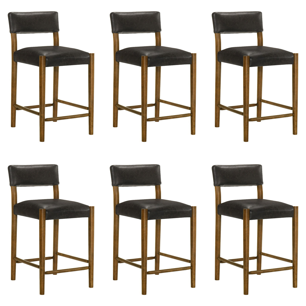 Bennet - Modern Wood Counter Height Kitchen Bar Stool
